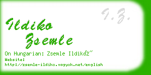 ildiko zsemle business card